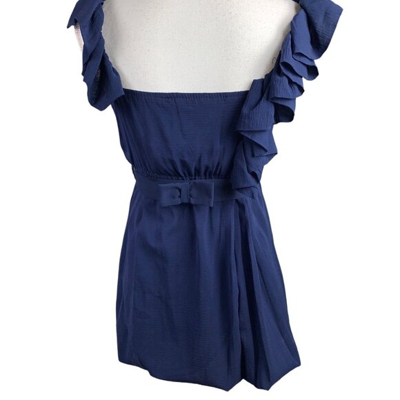 Flavio Casteilani Silk Ruffle Sleeveless Dress NWT - Picture 6 of 10